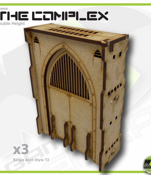 Complex Double Height Large Wall Filled Single Arch T2