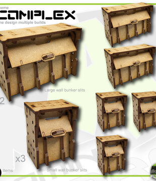 Large & Small Wall Bunker Slits Variety Pk