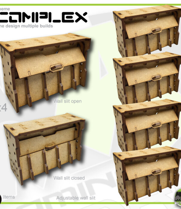 Complex Large Wall Bunker Slits