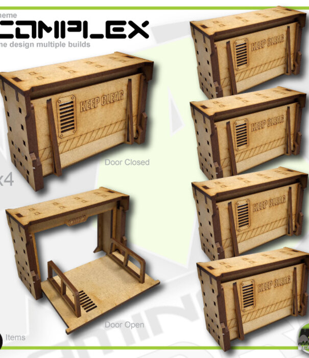 Complex Large Wall Drop Door