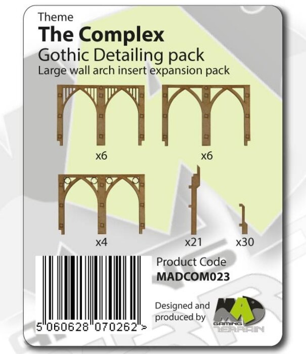 Complex Gothic Large Wall Arches Insert Expansion Pack