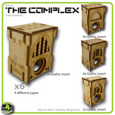 Small Straight Gothic Wall with Hole