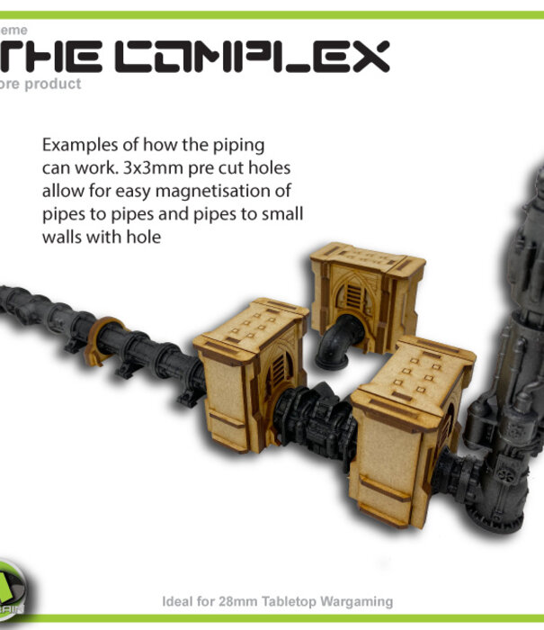 Complex Small Straight Gothic Wall with Hole