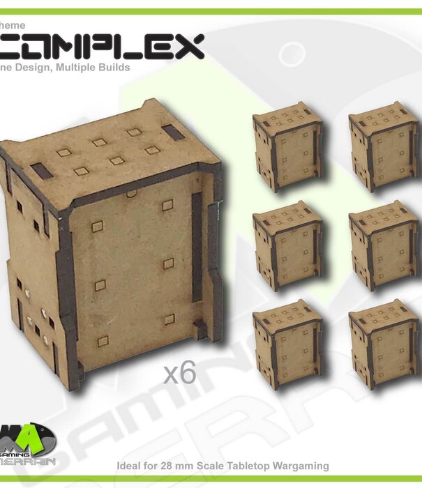 Complex Small Straight Wall Section Set