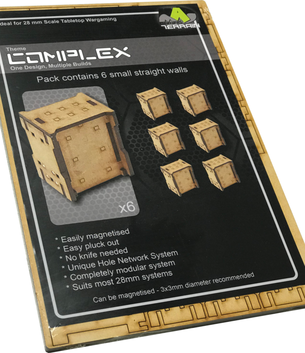 Complex Small Straight Wall Section Set