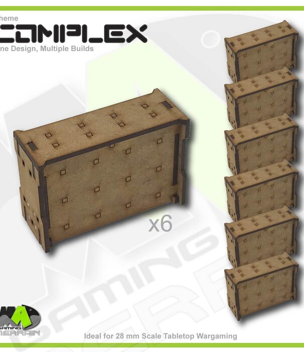 Complex Large Straight Wall Section Set