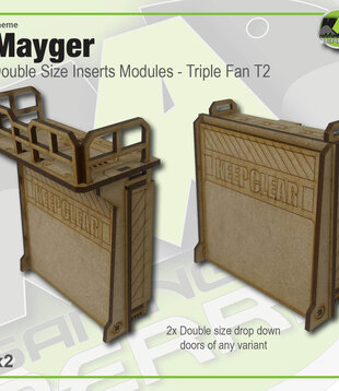 Double width Insert Module - Drop Down Door w Platform