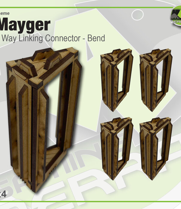 Mayger Linking Connector - 2 Way Bend 4pk