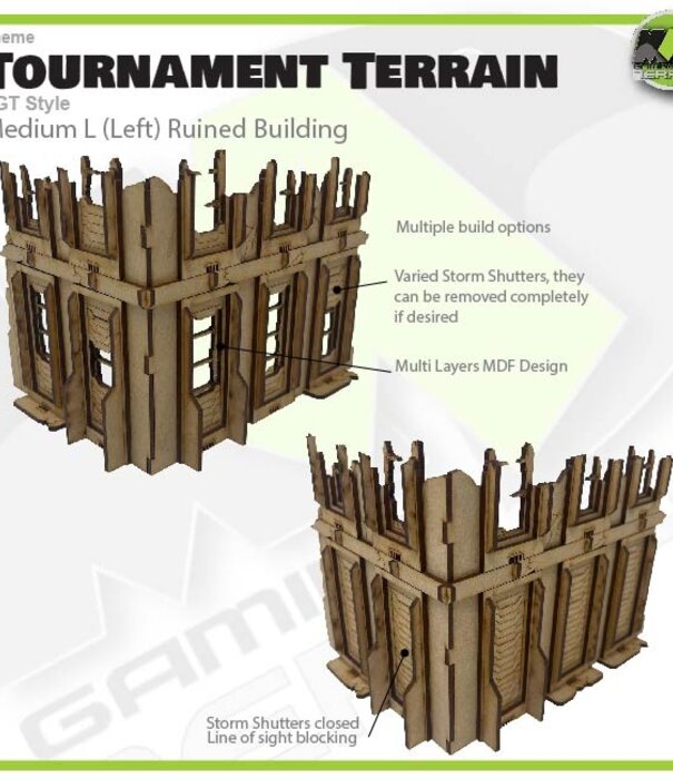 Mayger Medium L (Left) LGT Style Tournament Terrain MkII