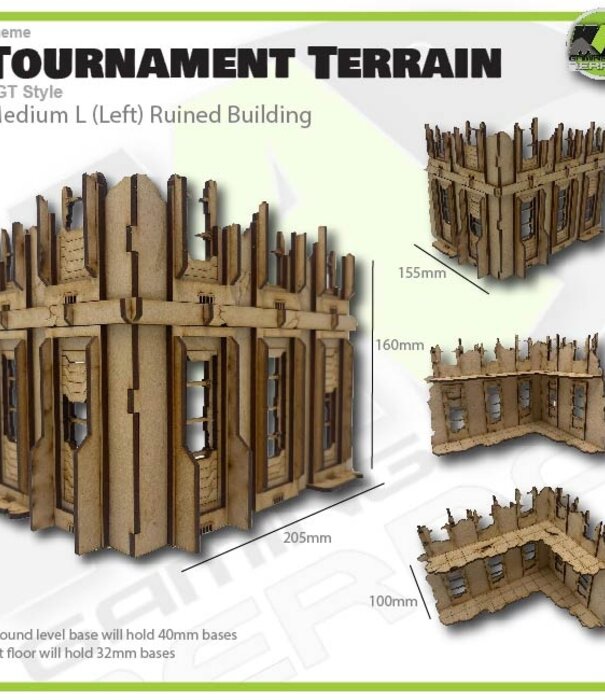 Mayger Medium L (Left) LGT Style Tournament Terrain MkII