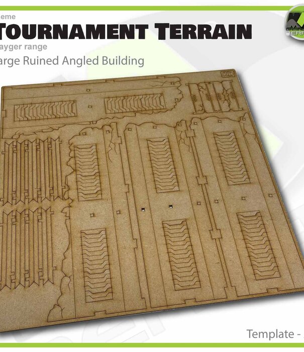 Mayger Large angled ruined building