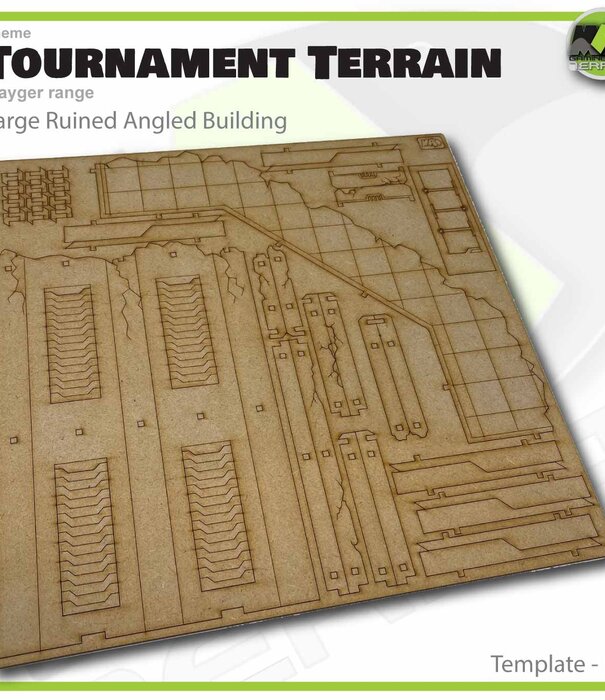 Mayger Large angled ruined building