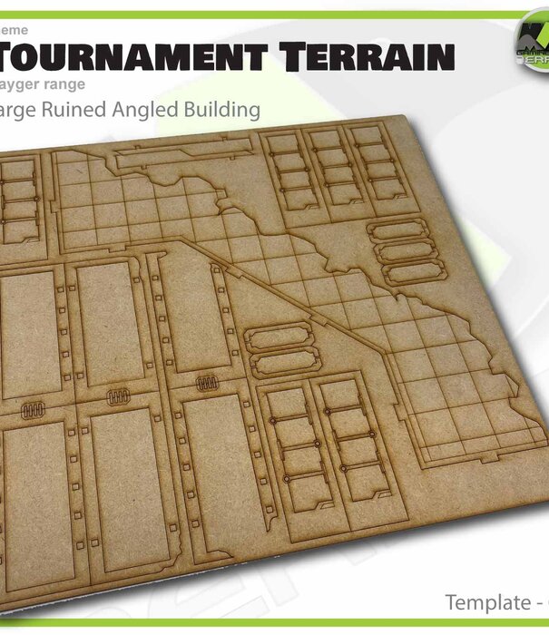 Mayger Large angled ruined building