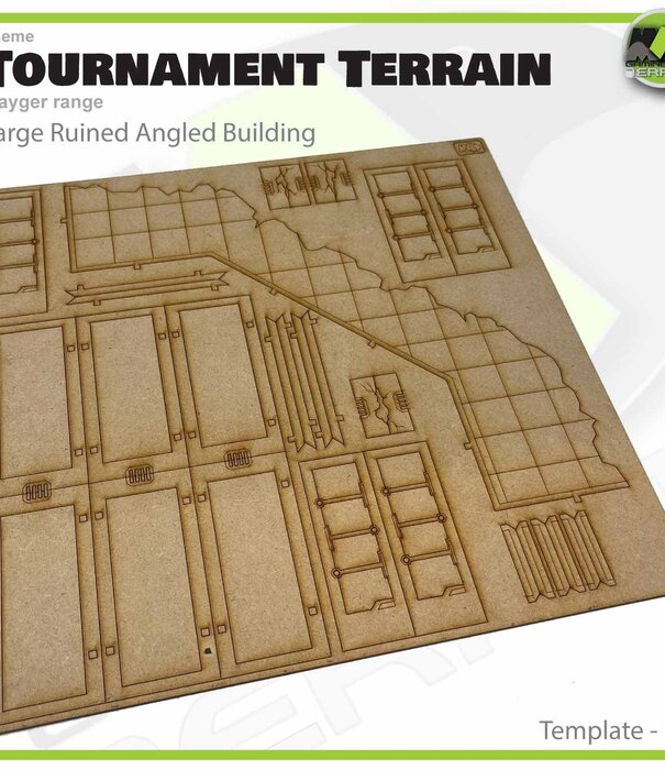 Mayger Large angled ruined building