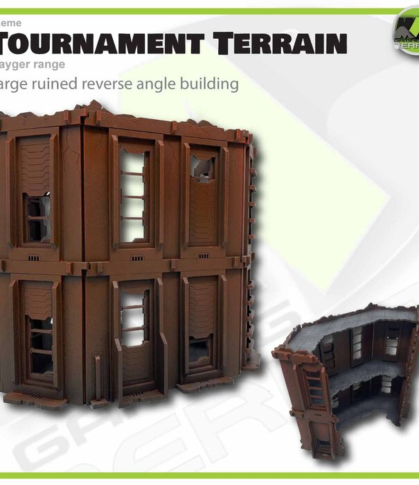 Mayger Large reverse angled ruined building