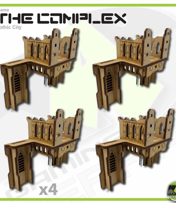 Complex Sky Bridge Walkway Small Wall Connection (Gothic Style)