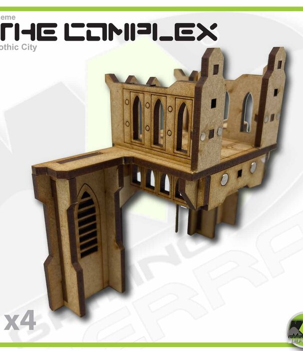 Complex Sky Bridge Walkway Small Wall Connection (Gothic Style)