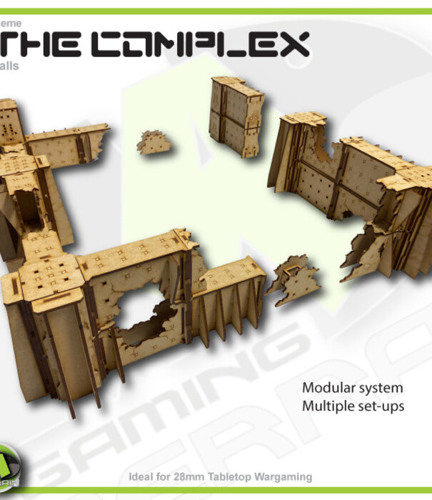 Complex Ruined City Perimeter Wall T3