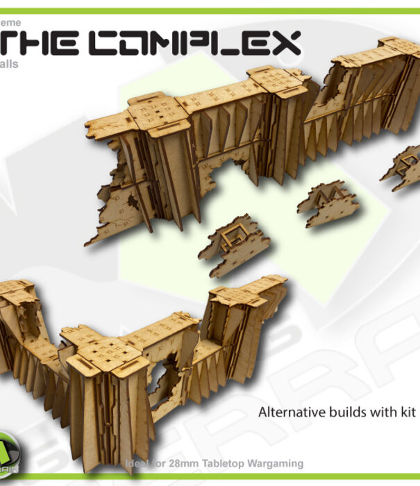Complex Ruined City Perimeter Wall T3