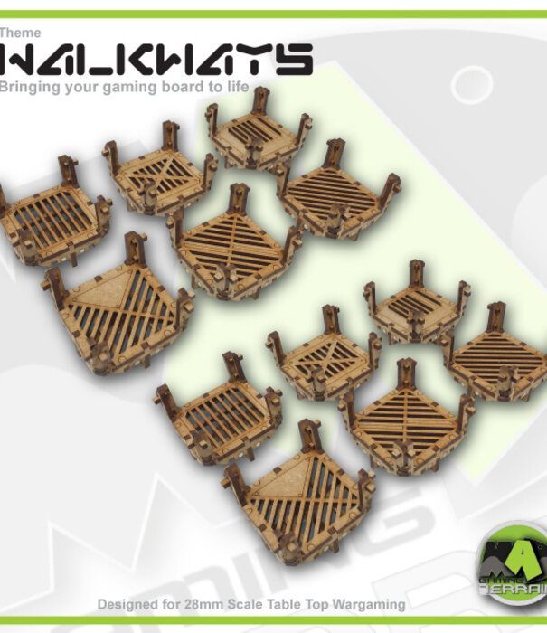 Hab Block Walkways - Cross Section Set detailed