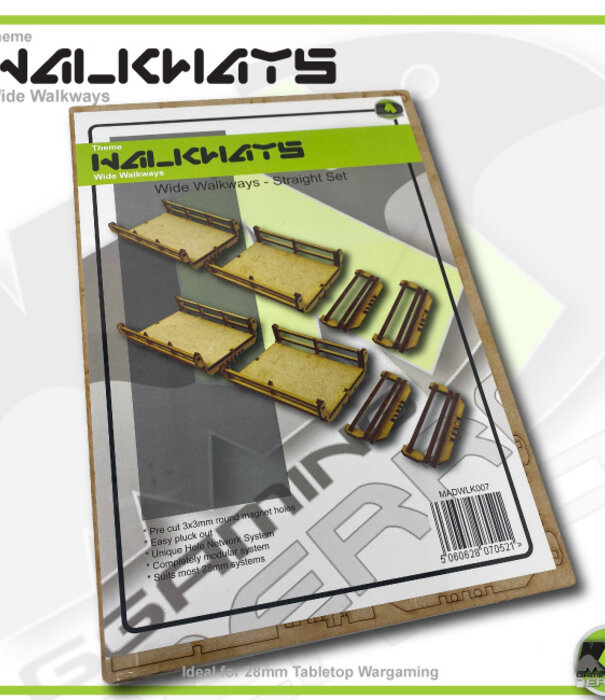 Hab Block Walkways - Wide straight set