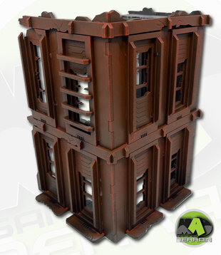 Large U Ruined Building