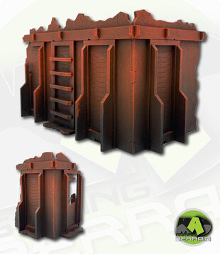 Small L (Right) LGT Style Tournament Terrain MkII