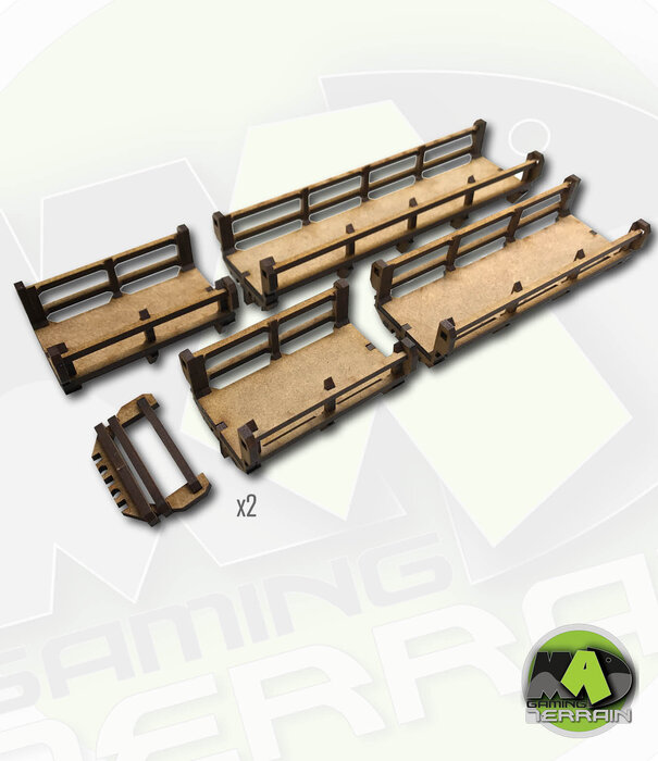 Hab Block Walkways - Straight set II