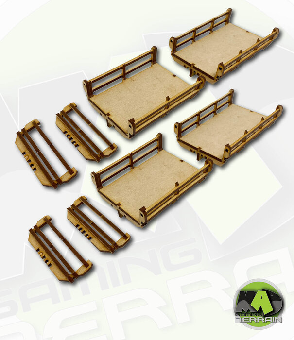 Hab Block Walkways - Wide straight set