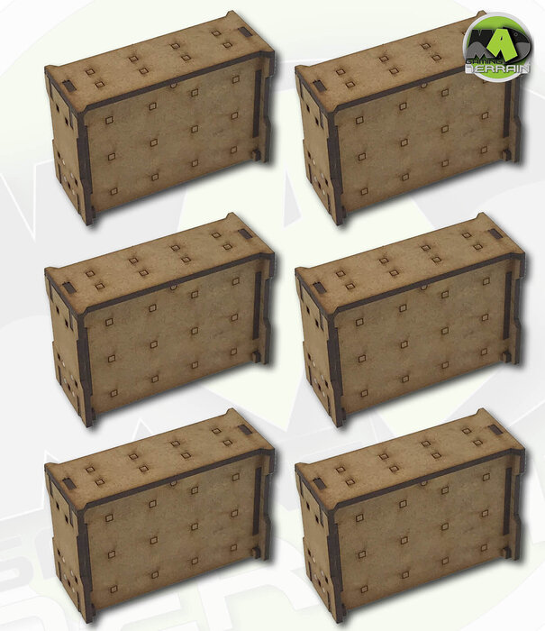 Complex Large Straight Wall Section Set