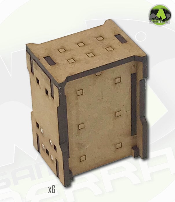 Complex Small Straight Wall Section Set