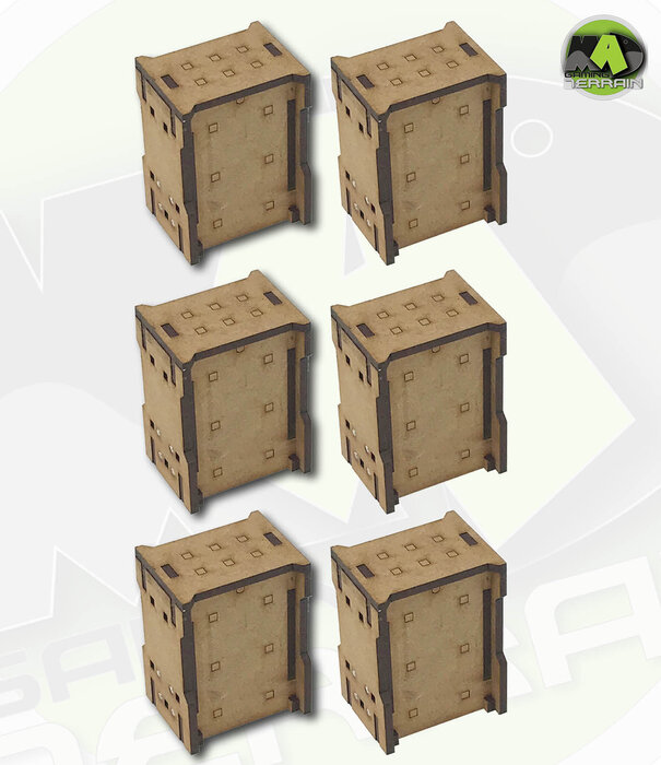 Complex Small Straight Wall Section Set