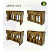 Large Wall Gothic Windows 4pk