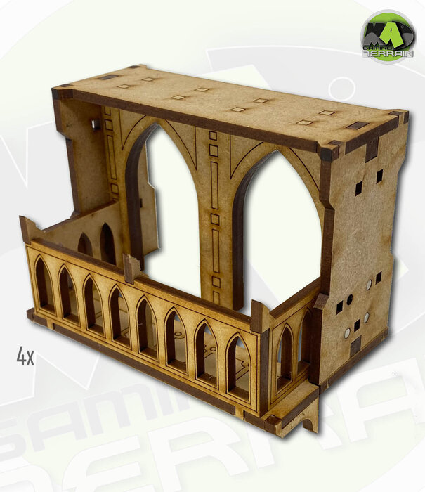 Complex Large Wall Gothic Balconies Pack
