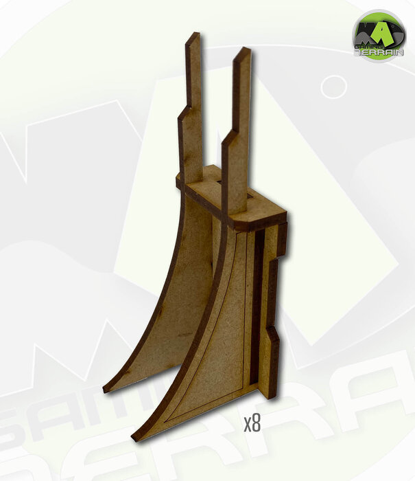Complex Gothic End Spires Pack