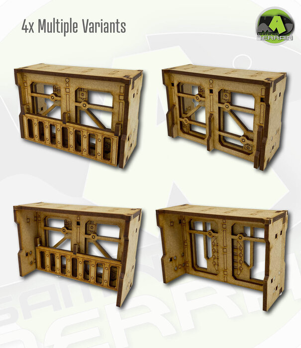 Complex Large Wall Industrial Windows