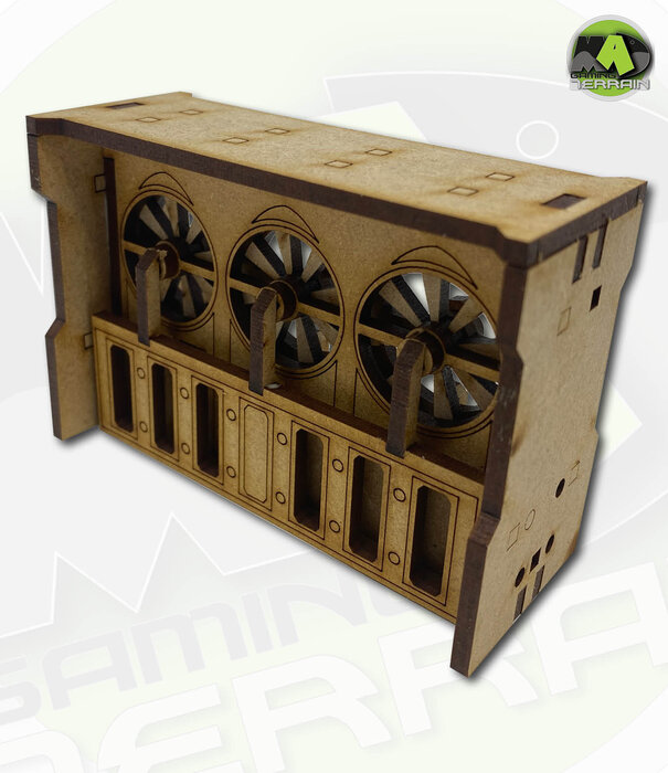 Complex Large Wall Triple Fan