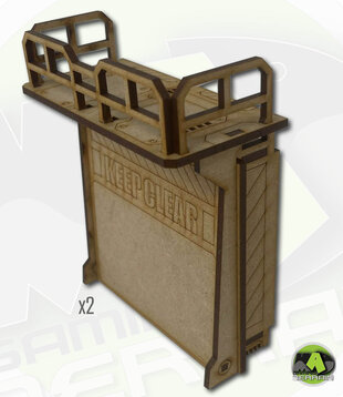 Double width Insert Module - Drop Down Door w Platform