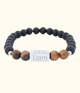 Briansa Armband Met Zwarte Kralen En Namen