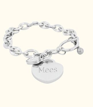 Briansa Armband Met Graveer Hartje