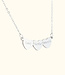 Elegante hartjes ketting met verfijnd design en naamgravering