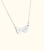 Elegante hartjes ketting met verfijnd design en naamgravering
