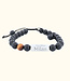 Unieke kralen armband met gepersonaliseerde naamplaat