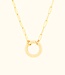 Moderne Paperclip Ketting Structuur met Snap Haak voor Stijlvolle Combinaties