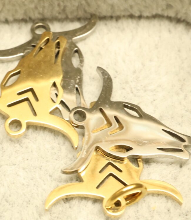 Unieke Bedel Geïnspireerd Door De Westernstijl Van Cow Skulls