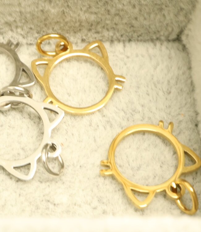 Schattige Bedel Geïnspireerd Door De Liefde Voor Katten