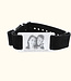 Elegante Dames Armband Van Leer Met Gegraveerde Foto