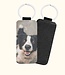 Elegante Croco Leren Sleutelhanger Met Eigen Foto Rechthoek
