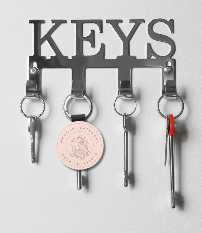 Personaliseer je sleutelbos met een ronde leren sleutelhanger en voeg je foto toe!