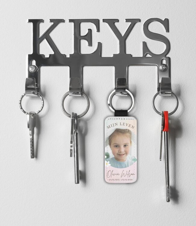 Personaliseer je sleutelbos met een leren sleutelhanger en voeg je foto toe!